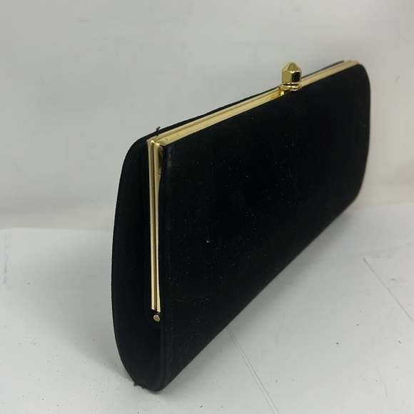 Town & Country Shoes Vintage Suede Snap Structured Clutch Bag - New Condition - Picture 2 of 8